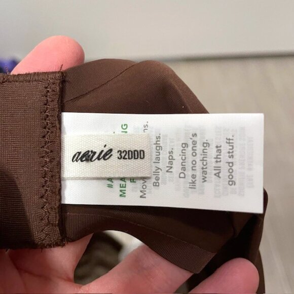NWT Aerie Smoothez Brown Unlined Full Coverage Underwire Bra 32DDD - Picture 10 of 11